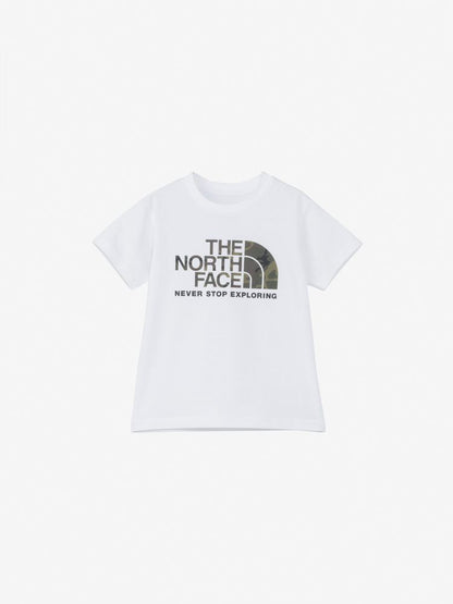 Japanese TNF UV-blocking camouflage logo tops (100-120cm) for boys and girls (summer TOPS) 