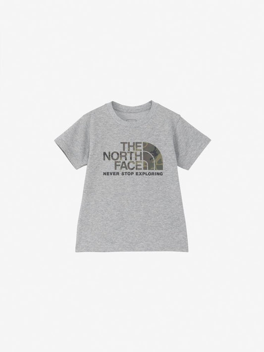Japanese TNF UV-blocking camouflage logo tops (100-120cm) for boys and girls (summer TOPS) 
