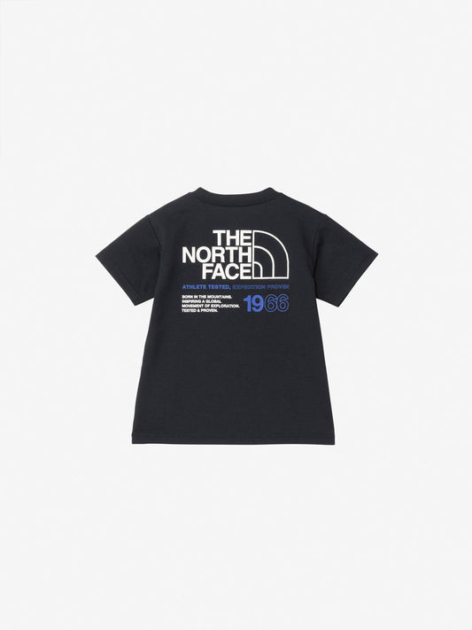Japanese children's clothing TNF anti-UV sweat-absorbing quick-drying static care parent-child wear logo print top 100-120cm boys/girls summer TOPS 