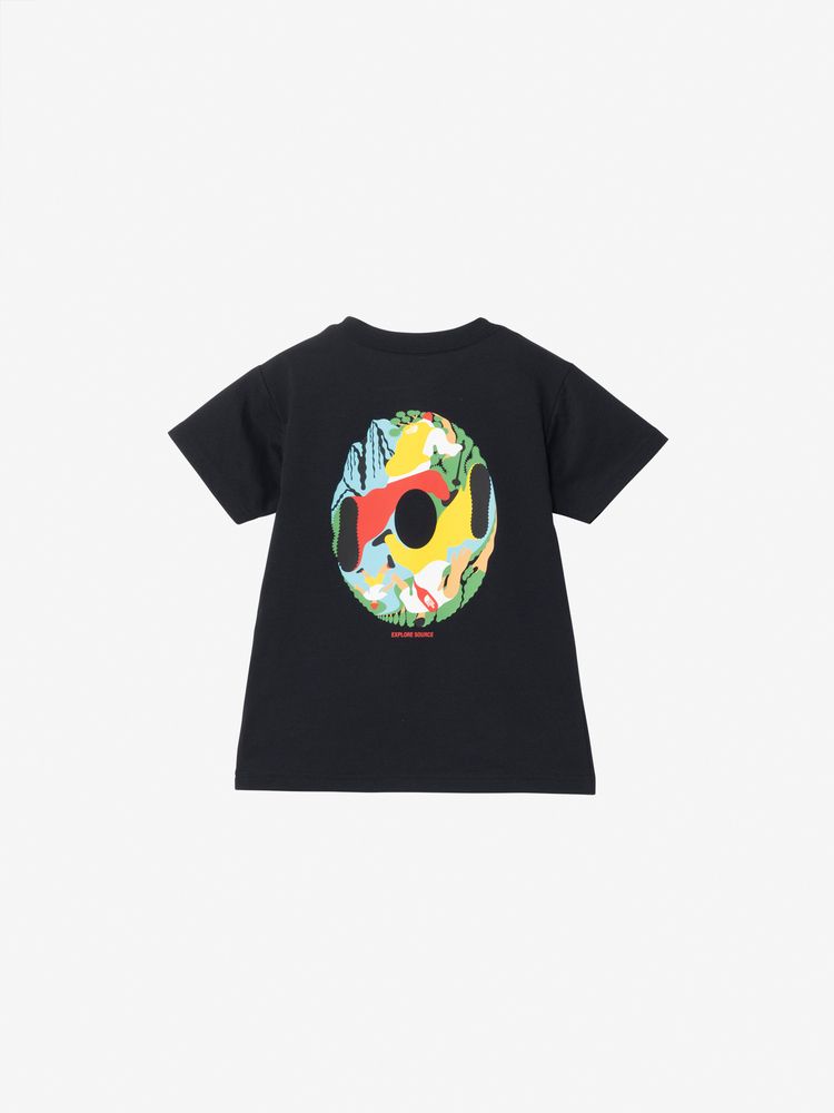 Japanese children's clothing TNF anti-UV sweat-absorbing quick-drying antibacterial deodorant static care parent-child wear printed tops 100-120cm boys/girls summer TOPS 