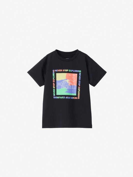 Japanese children's clothing TNF anti-UV sweat-wicking quick-drying colorful logo top 130-160cm boys/girls summer TOPS 
