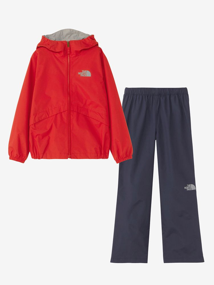 Japanese TNF waterproof series children's clothing two-piece jacket and pants set 130-160cm boys'/girls' summer outerwear pants 