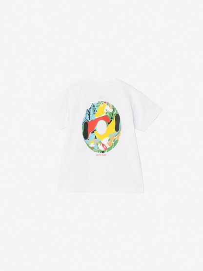 Japanese children's clothing TNF anti-UV sweat-absorbing quick-drying antibacterial deodorant static care parent-child wear printed tops 100-120cm boys/girls summer TOPS 