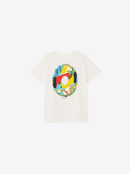 Japanese children's clothing TNF anti-UV sweat-absorbing quick-drying antibacterial deodorant static care parent-child wear printed tops 130-160cm boys/girls summer TOPS 