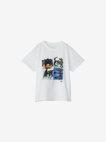 Japanese children's clothing TNF UV protection animal print top 130-160cm boys/girls summer TOPS 