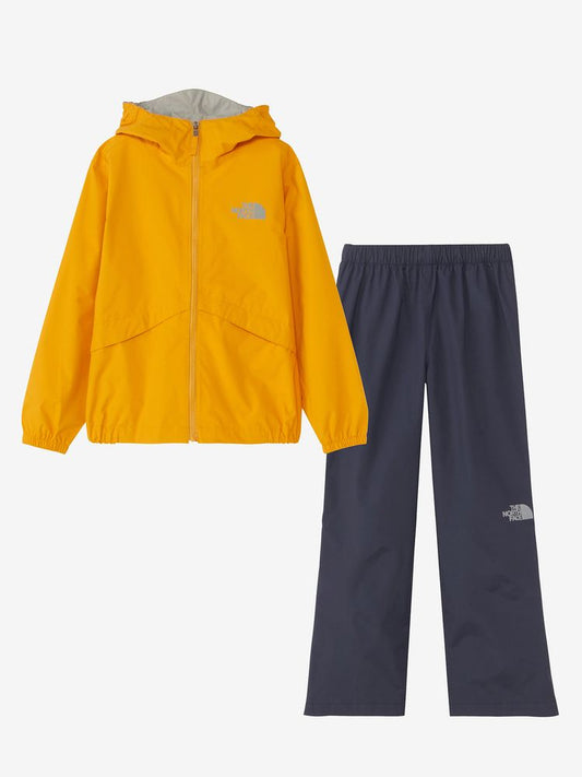 Japanese TNF waterproof series children's clothing two-piece jacket and pants set 130-160cm boys'/girls' summer outerwear pants 