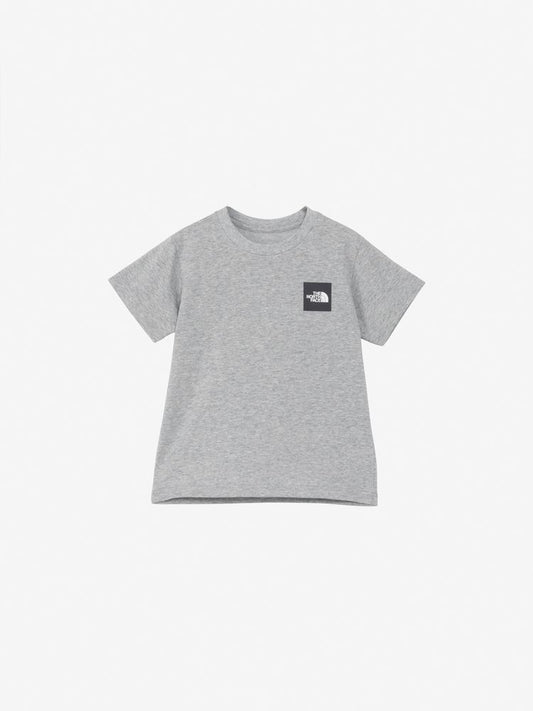 Japanese children's TNF UV protection organic cotton small square logo top 100-120cm boys/girls summer TOPS 
