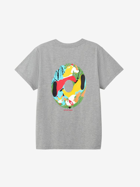 Japanese children's clothing TNF anti-UV sweat-absorbing quick-drying antibacterial deodorant static care parent-child wear printed tops S-XL adult summer TOPS 