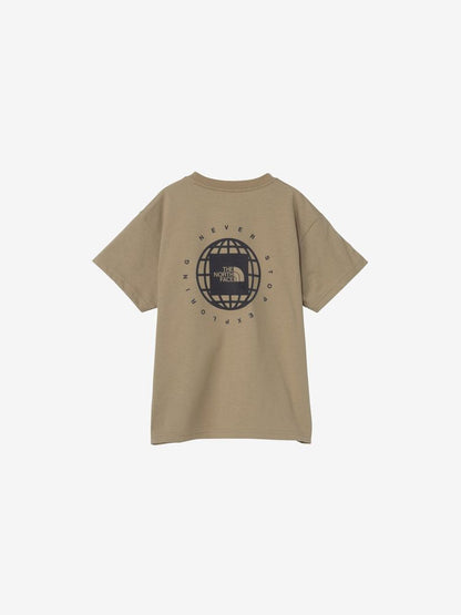 Japanese children's clothing TNF anti-UV geometric square print top 130-160cm boys/girls summer TOPS 