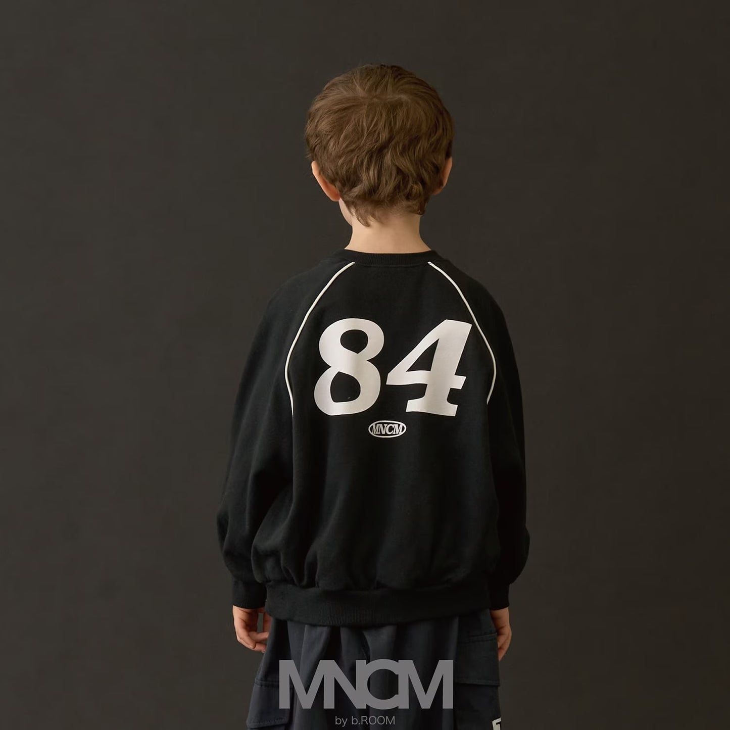 日本童裝 b・R# 抓毛數字印花衛衣 110-150cm 男童款 冬季 TOPS