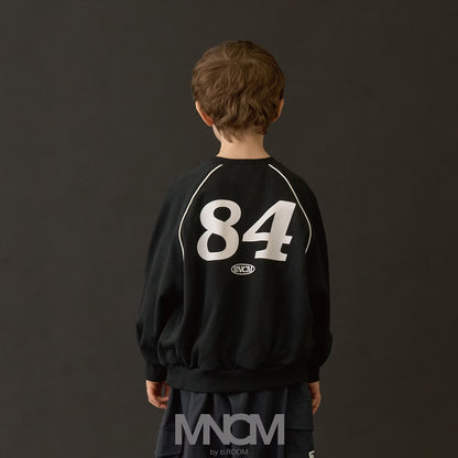 日本童裝 b・R# 抓毛數字印花衛衣 110-150cm 男童款 冬季 TOPS