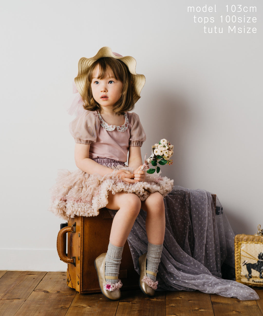 Japanese children's clothing panpantutu floral collar short-sleeved top 80-150cm girls summer TOPS 