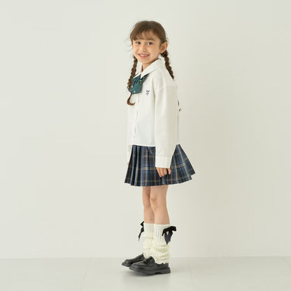 日本童裝 Ly# mine 學生妹短款襯衫 100-150cm 女童款 秋季 TOPS 萬聖節 Cosplay服裝 Halloween攪鬼特輯