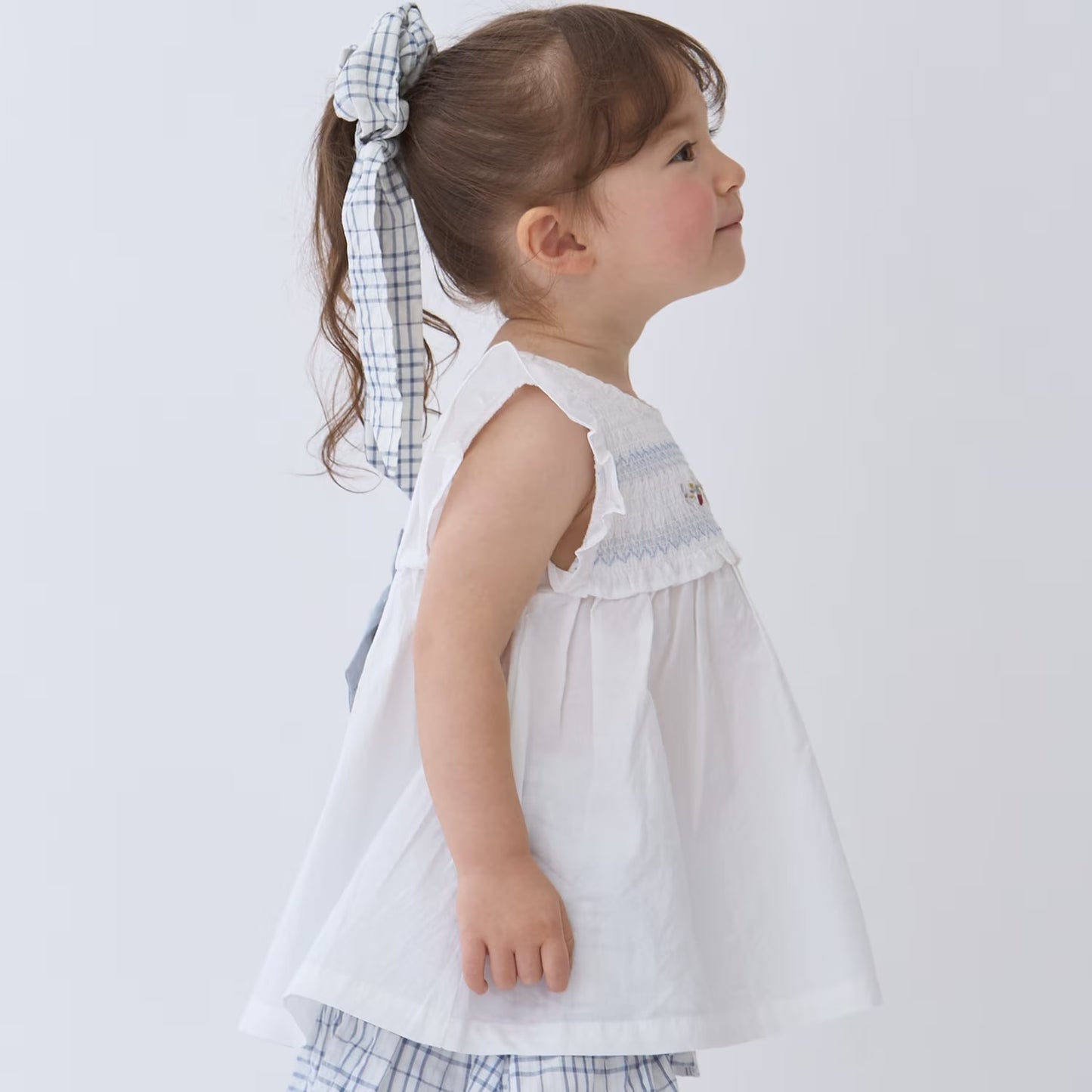 日本童裝 pe#main 士多啤梨刺繡上衣 80-130cm 女童款 夏季 TOPS