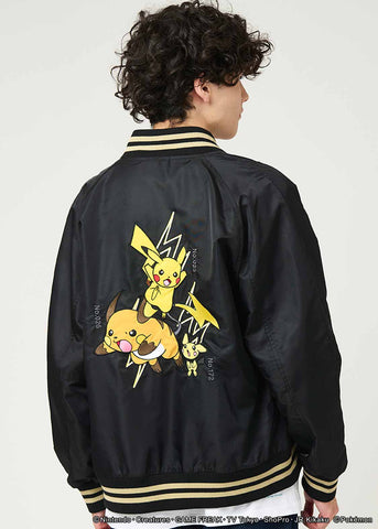 日本直送 Pokemon 棒球外套  S-XL 大人款 秋季 OUTERWEAR