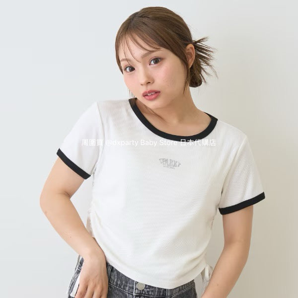 Lovetoxic Japanese children's clothing drawstring top 130-160cm girls summer TOPS 