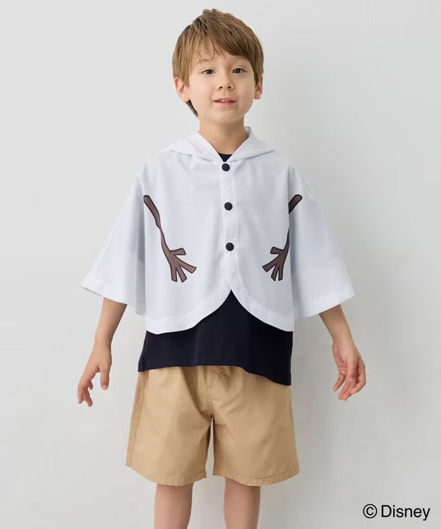 日本童裝 aF#a325 x Disney FROZEN 防UV 接觸冷感 披肩 100-140cm 男童款/女童款 夏季 OUTERWEAR