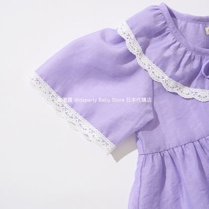 Japanese children's clothing Ly# mine chiffon coat shirt 100-150cm girls summer TOPS OUTERWEAR 