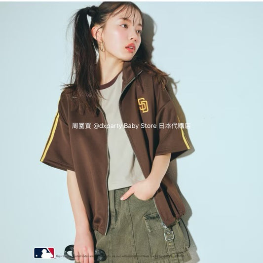 Lovetoxic x MLB Water-Absorbent Quick-Drying Short-Sleeved Jacket (140-170cm) for Girls (Summer Outerwear) 