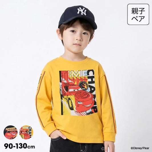 日本童裝 BDL x Disney 親子裝 Cars印花上衣 90-130cm 男童款 秋季 TOPS