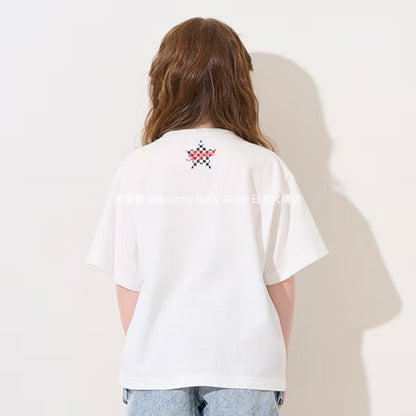 Japanese children's clothing X-girl Stages ice cream print top 80-140cm girls summer TOPS 