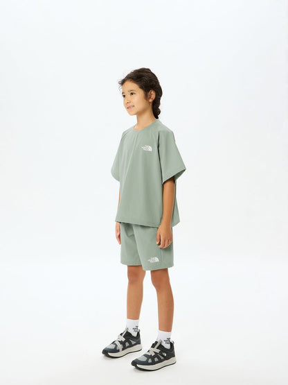 Japanese children's clothing TNF waterproof series high-stretch static care sports shorts 130-160cm boys'/girls' summer PANTS 