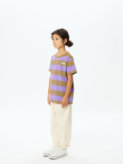 Japanese children's clothing TNF anti-fouling series UV protection striped top 130-160cm boys/girls summer TOPS 