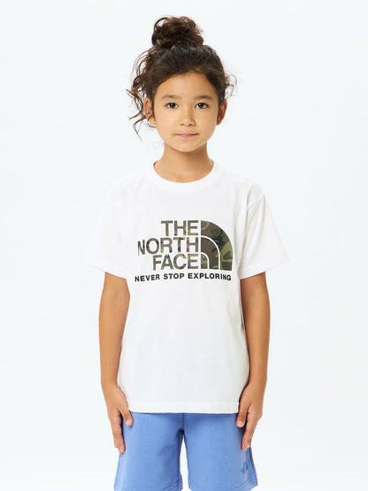 Japanese children's clothing TNF UV protection camouflage logo top 130-160cm boys/girls summer TOPS 