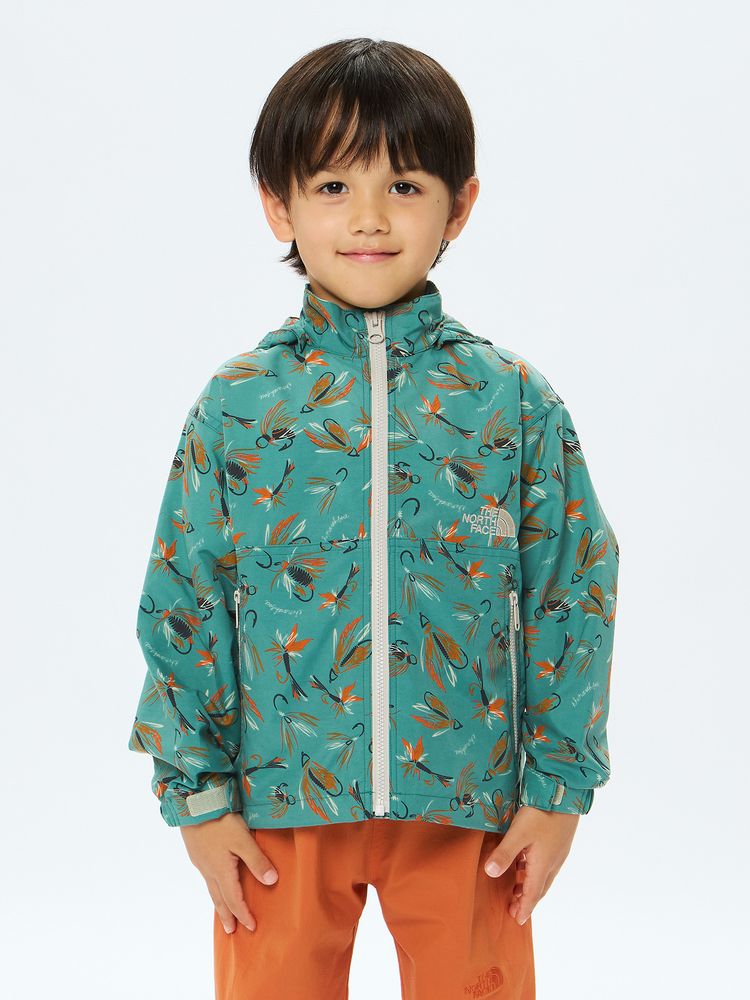 TNF Waterproof Series Anti-Static Windbreaker (100-120cm) for Boys and Girls Summer Outerwear 