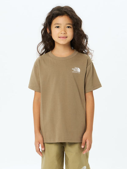 Japanese children's clothing TNF UV protection parent-child wear historical logo print top 130-160cm boys/girls summer TOPS 