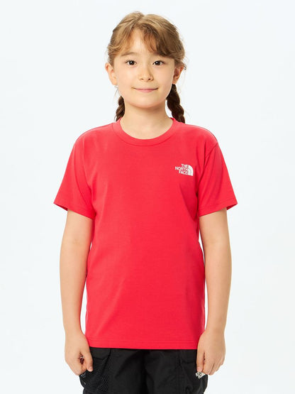 Japanese children's clothing TNF UV protection parent-child square scarf logo print top 130-160cm boys/girls summer TOPS