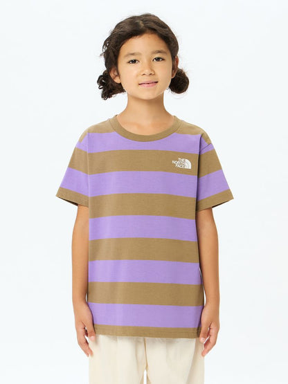 Japanese children's clothing TNF anti-fouling series UV protection striped top 130-160cm boys/girls summer TOPS 