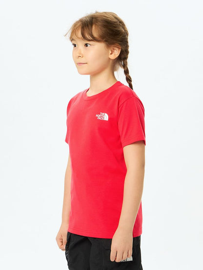 Japanese children's clothing TNF UV protection parent-child square scarf logo print top 130-160cm boys/girls summer TOPS