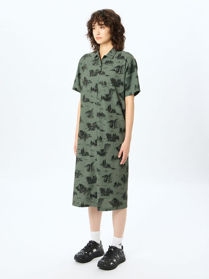 Japanese children's clothing TNF anti-UV static care breathable parent-child mountain shirt dress S-XL adult summer dresses 