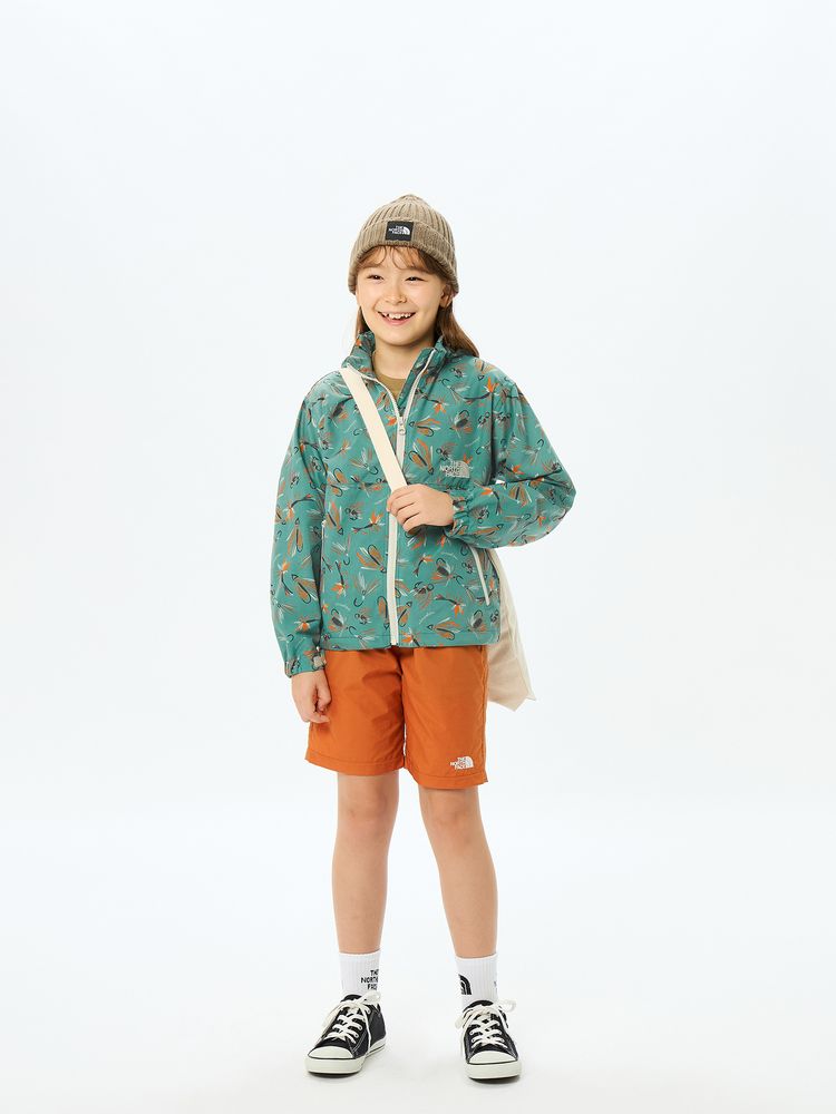 TNF Waterproof Series Anti-static Windbreaker (130-160cm) for Boys and Girls Summer Outerwear 