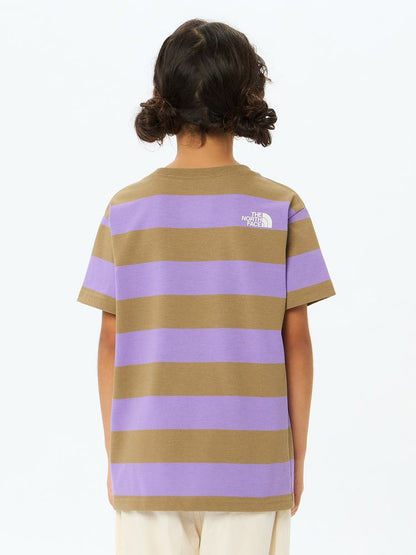 Japanese children's clothing TNF anti-fouling series UV protection striped top 130-160cm boys/girls summer TOPS 