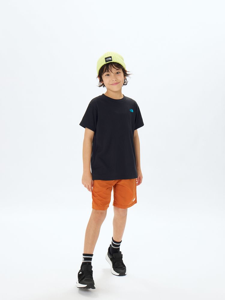 Japanese children's clothing TNF sweat-absorbing quick-drying static care parent-child wear printed tops 130-160cm boys/girls summer TOPS 