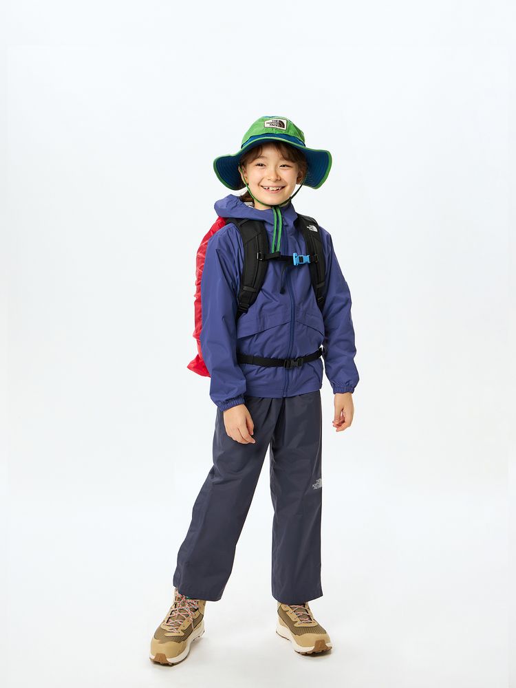 Japanese TNF waterproof series children's clothing two-piece jacket and pants set 130-160cm boys'/girls' summer outerwear pants 