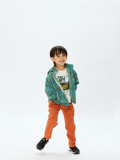 TNF Waterproof Series Anti-Static Windbreaker (100-120cm) for Boys and Girls Summer Outerwear 