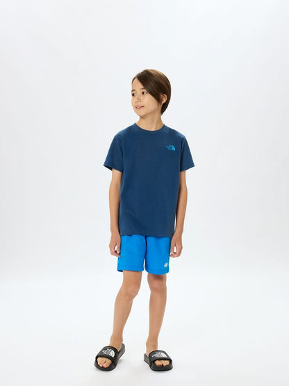 Japanese children's clothing TNF sweat-absorbing, quick-drying and insect-repellent function static care printing top 130-160cm boys'/girls' summer TOPS 