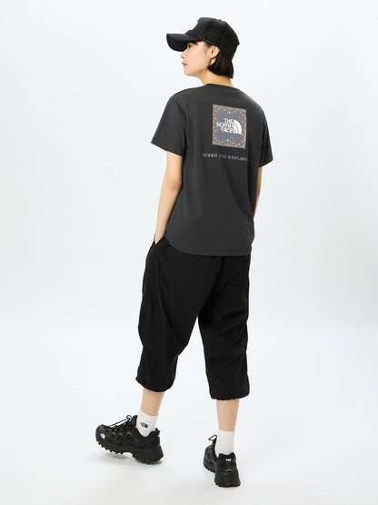 Japanese children's clothing TNF sweat-absorbing quick-drying static care parent-child wear square scarf logo print top S-XL adult summer TOPS 