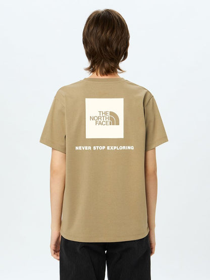 Japanese children's clothing TNF parent-child wear square back logo top S-XL adult summer TOPS 
