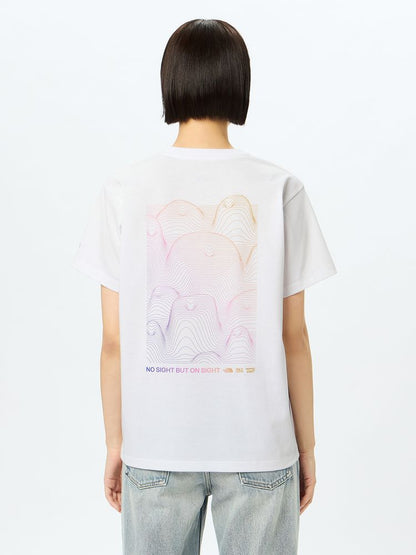 Japanese children's clothing TNF sweat-absorbing quick-drying static care parent-child wear printed tops S-XL adult summer TOPS 