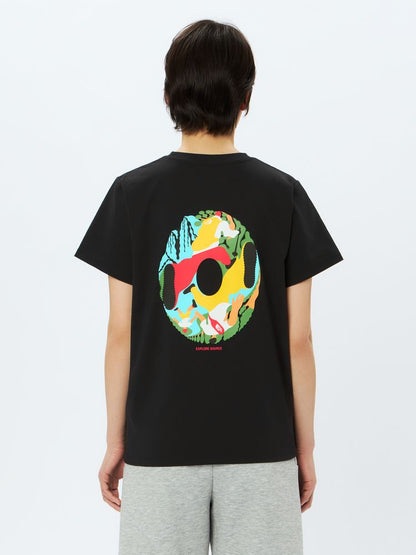 Japanese children's clothing TNF anti-UV sweat-absorbing quick-drying antibacterial deodorant static care parent-child wear printed tops S-XL adult summer TOPS 