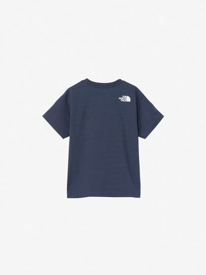 Japanese TNF UV Protection Floral Logo Tops (100-120cm) for Boys and Girls Summer 