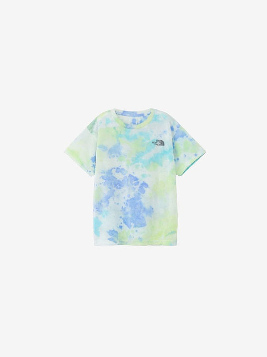 Japanese children's clothing TNF quick-dry series tie-dye logo top 130-160cm boys/girls summer TOPS 