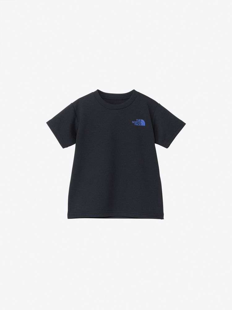 Japanese children's clothing TNF anti-UV sweat-absorbing quick-drying static care parent-child wear logo print top 100-120cm boys/girls summer TOPS 