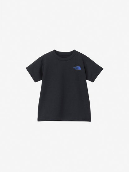 Japanese children's clothing TNF anti-UV sweat-absorbing quick-drying static care parent-child wear logo print top 100-120cm boys/girls summer TOPS 