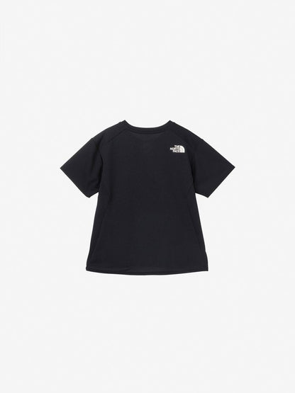 Japanese children's clothing TNF anti-UV sweat-absorbing quick-drying antibacterial deodorant static care logo print top 130-160cm boys/girls summer TOPS 