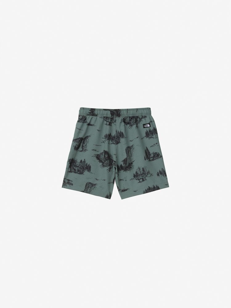 Japanese children's clothing TNF anti-UV static care breathable sports shorts 100-120cm boys/girls summer PANTS 